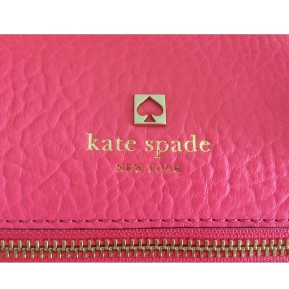NWOT! Kate Spade | Delaney Perri Lane Bubbles Peony Pink Leather Satchel - Picture 8 of 16